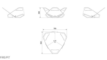 Technische Zeichnung - FIRE/PIT