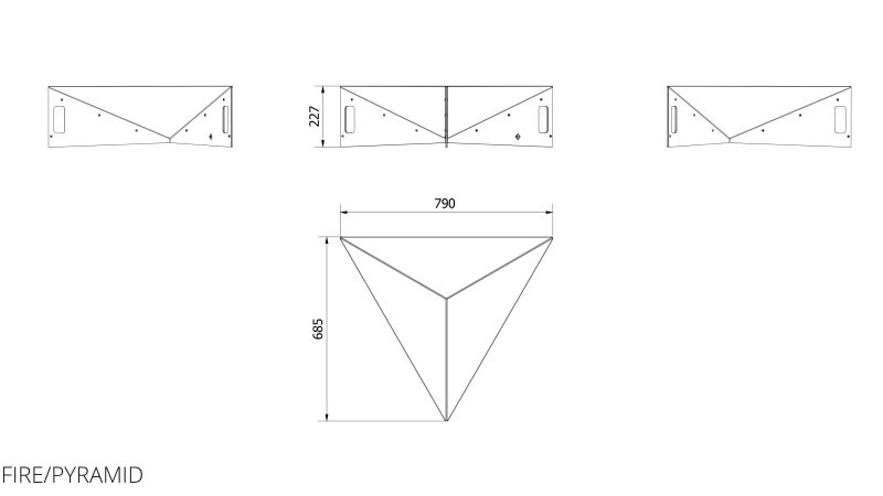Technische Zeichnung - FIRE/PYRAMID