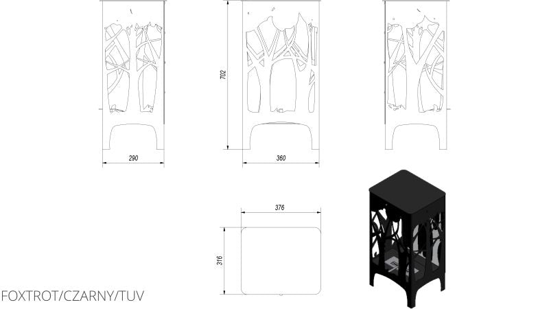 Technische Zeichnung - FOXTROT/CZARNY/TUV