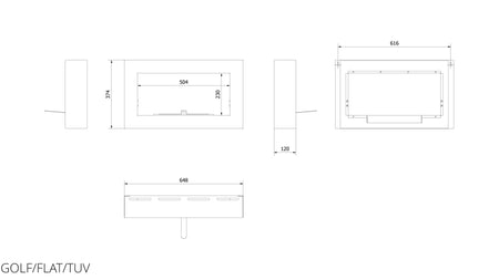 Technische Zeichnung - GOLF/FLAT/TUV