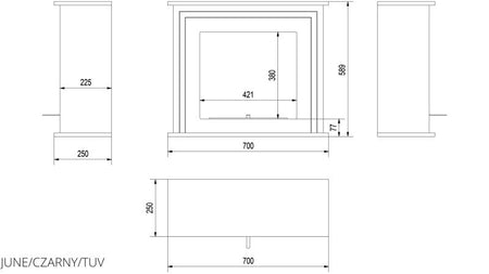 Technische Zeichnung - JUNE/CZARNY/TUV