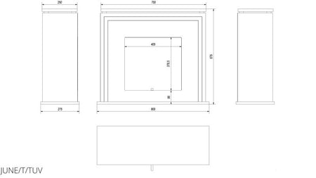 Technische Zeichnung - JUNE/T/TUV