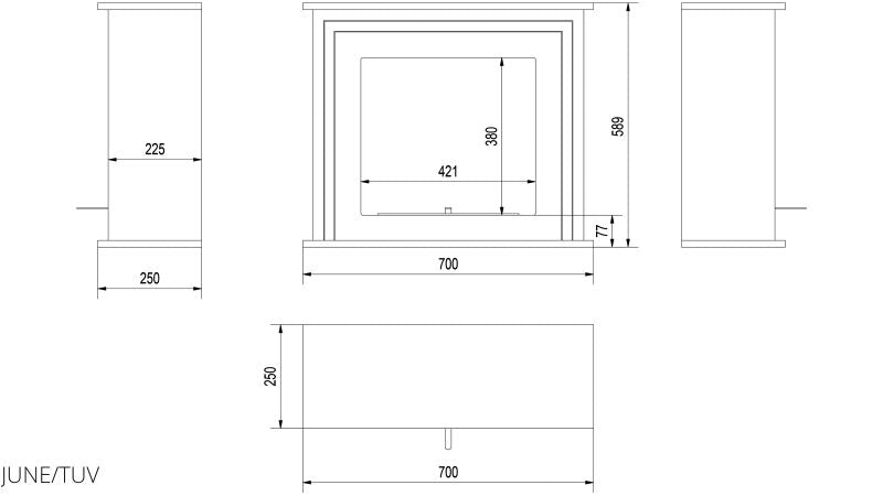 Technische Zeichnung - JUNE/TUV