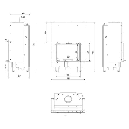 Technische Zeichnung - MBM/PW/10/G/W | klimaworld.com