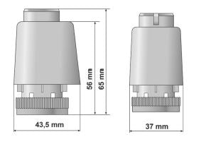 technische Zeichnung - Maincor MFL thermischer Stellantrieb NEO | 230 V | M30 x 1,5 mm