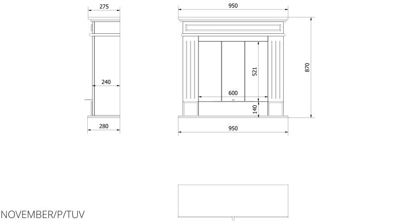 Technische Zeichnung - NOVEMBER/P/TUV