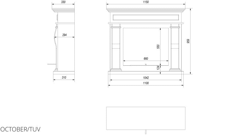 Technische Zeichnung - OCTOBER/TUV