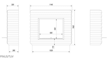 Technische Zeichnung - PINUS/TUV