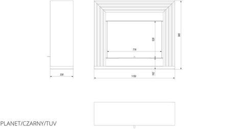 Technische Zeichnung - PLANET/CZARNY/TUV