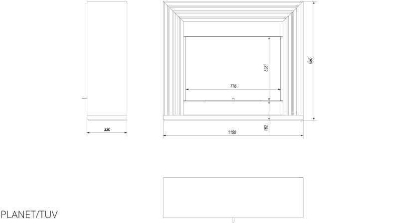 Technische Zeichnung - PLANET/TUV