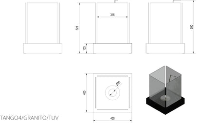 Technische Zeichnung - TANGO4/GRANITO/TUV