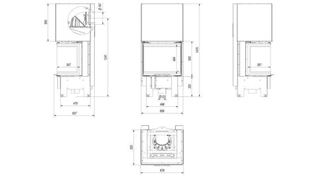 Technische Zeichnung - TFA9-HLRF 60/40/1