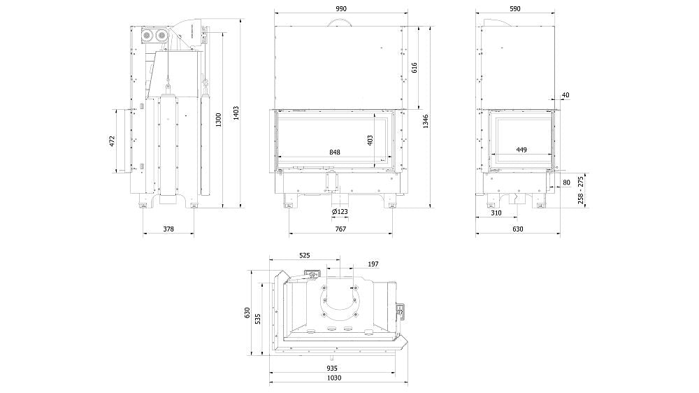 Technische Zeichnung - TFC10-HEL \1