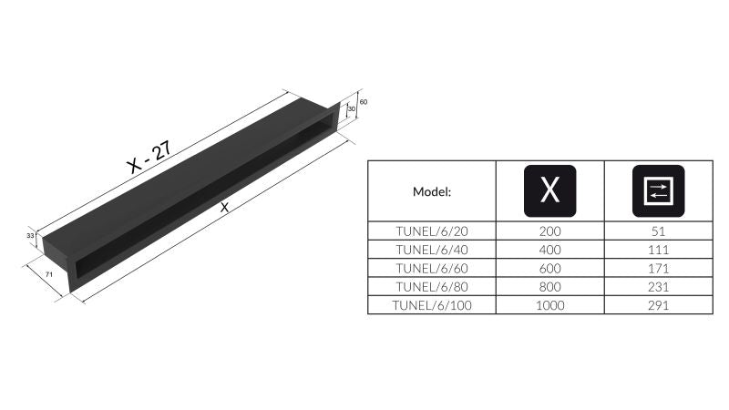 Technische Zeichnung - TUNEL/6/60