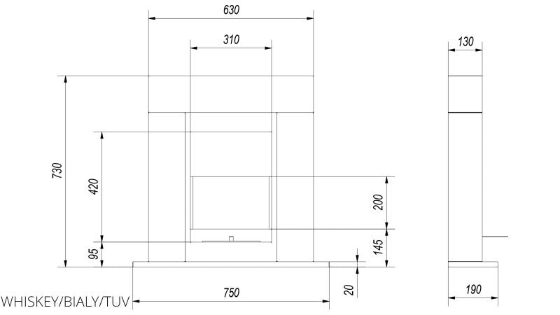 Technische Zeichnung - WHISKEY/BIALY/TUV