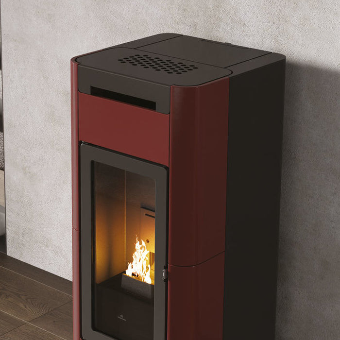 Edilkamin | Tera H-Serie | Verkleidung Keramik bordeaux