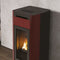 Edilkamin wasserführender Pelletofen Tera H 25 bordeaux | 24,2 kW