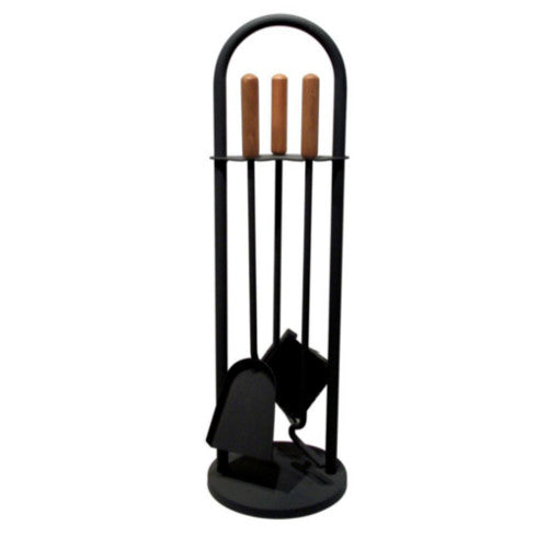 Kaminbesteck 3 teilig schwarz ca. 70cm