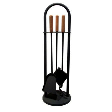 Kaminbesteck 3 teilig schwarz ca. 70cm