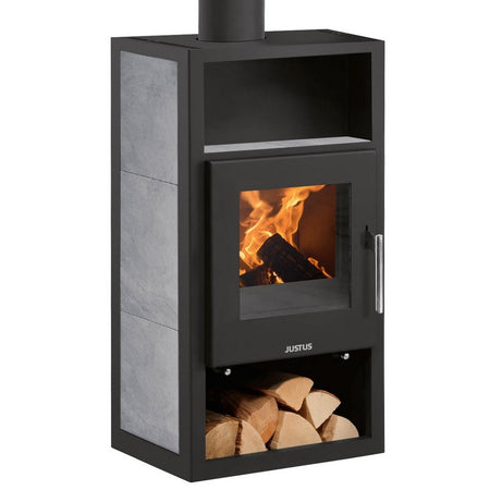 Texas | Specksteinkeramik, Korpus Stahl Schwarz | Klimaworld