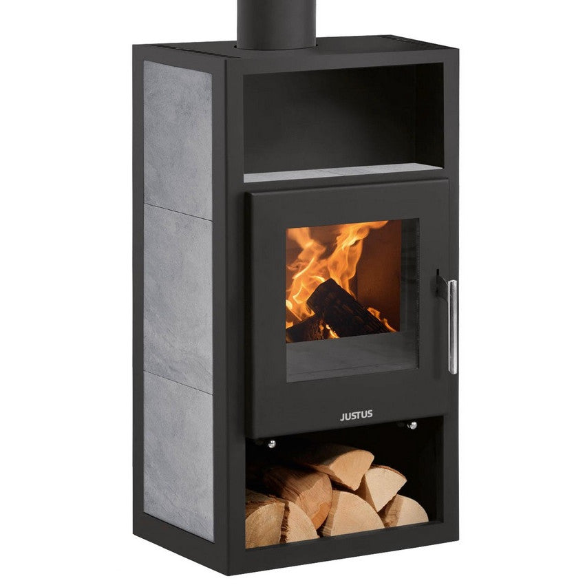 Texas | Specksteinkeramik, Korpus Stahl Schwarz | Klimaworld