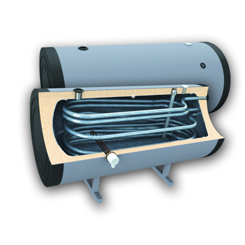 ThermoFlux Brauchwasserspeicher THBWS-RE 300 horizontal  | 2 WT | www.klimaworld.com