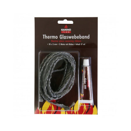 KaminoFlam | Thermo Glasgewebeband | 10 × 3 × 2000 mm | 20 g Kleber | Klimaworld.com
