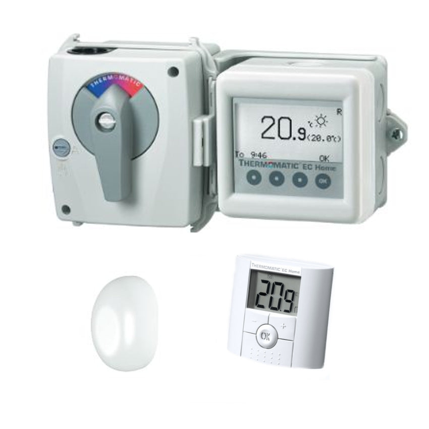 Thermomatic | EC-Home | komplett mit Außenfühler und kabellosem Innenfühler