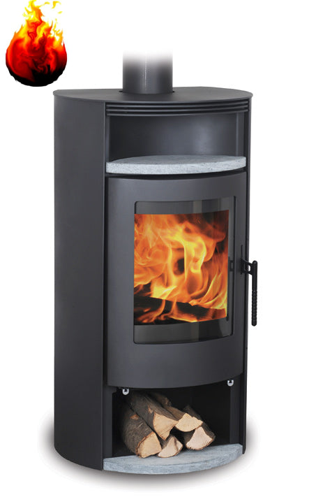 Warmluft Kaminofen Florida Tinjan 6,5 kW Stahl