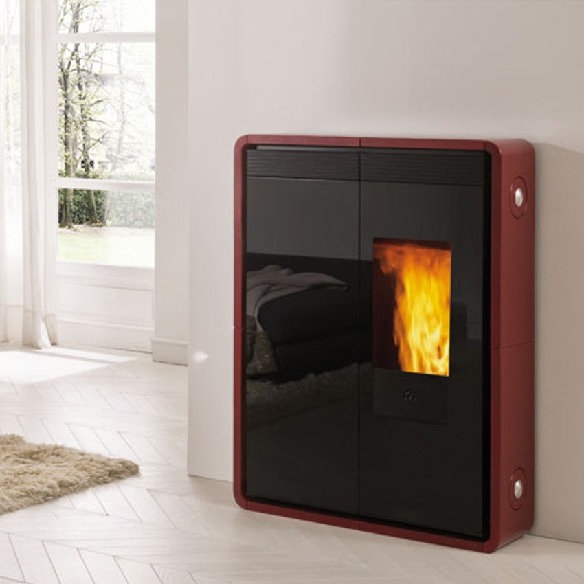 Edilkamin Pelletofen Tiny | Keramik+Glas | Kanalisierbar | 9 kW