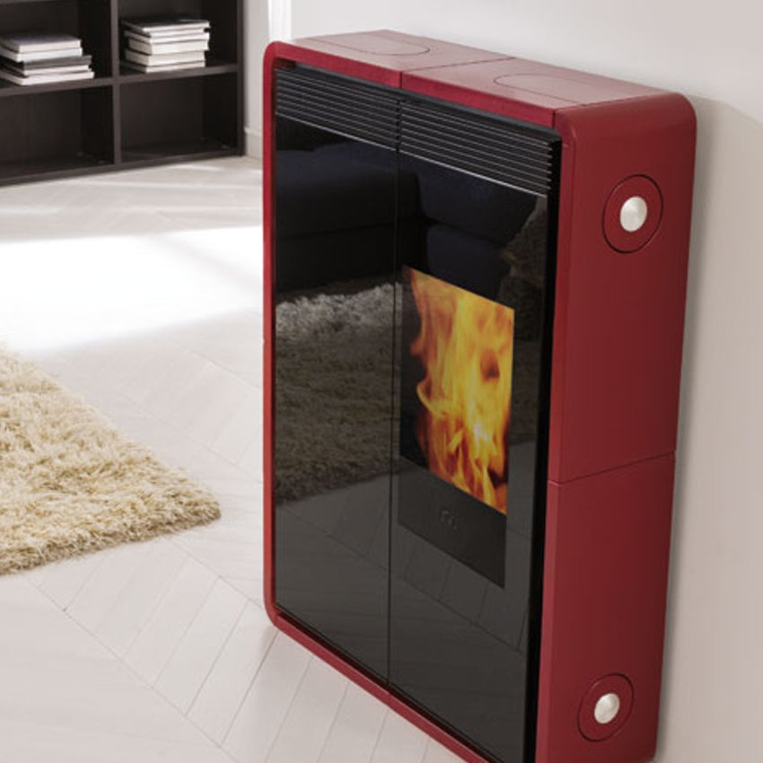 Edilkamin Pelletofen Tiny | Keramik+Glas | Kanalisierbar | 9 kW