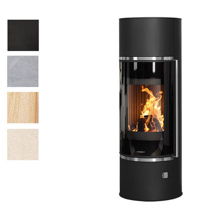 ORANIER | Arena W+ | Kaminofen | Stahl Schwarz | 7.0 kW