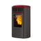 Edilkamin Pelletofen Aris Up Plus | Top Keramik bordeaux | 8 kW