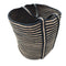 TermaTech | Holzkorb aus Jute | 400x400 mm | gestreift