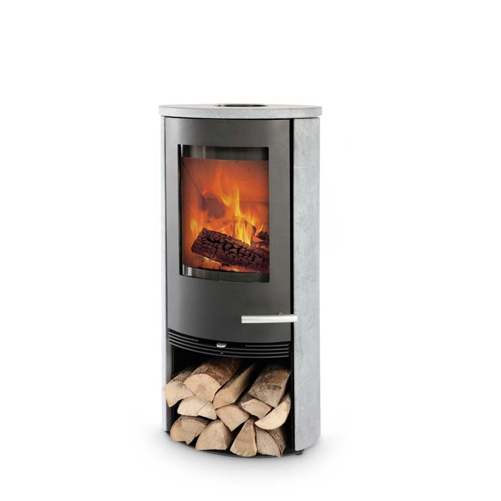 TermaTech | Kaminofen | TT20RS | 5 kW | Speckstein abgerundet | schwarz