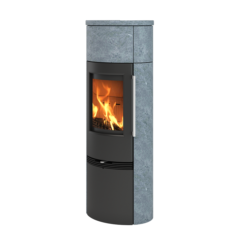 TermaTech | Kaminofen | TT21RHS-HST | Grauer Speckstein | 5 kW 