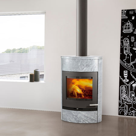 TermaTech | Kaminofen | TT22HST | 7,5 kW | Heat Storage | schwarz