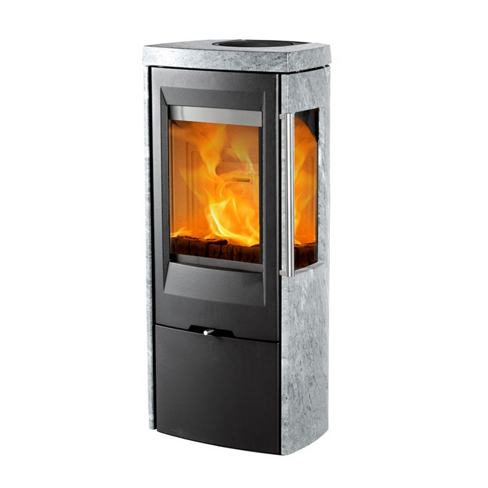 TermaTech | Kaminofen | TT30GS | 5 kW | 3 Scheiben | Speckstein | schwarz