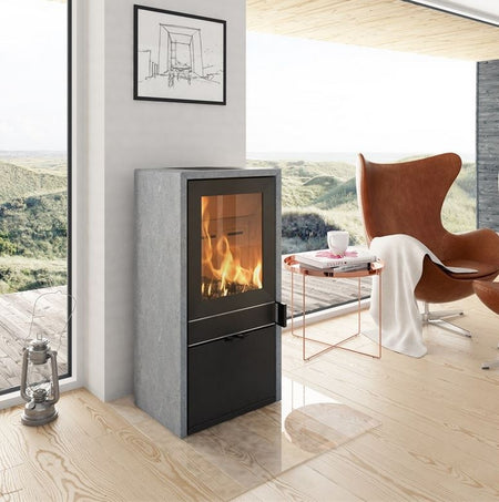 Termatech | Kaminofen | TT60S | 6 kW | Stahl | Speckstein