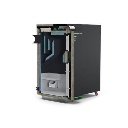 Kostrzewa Pelletkessel | Bio Luxury Compact 16 kW Querschnitt