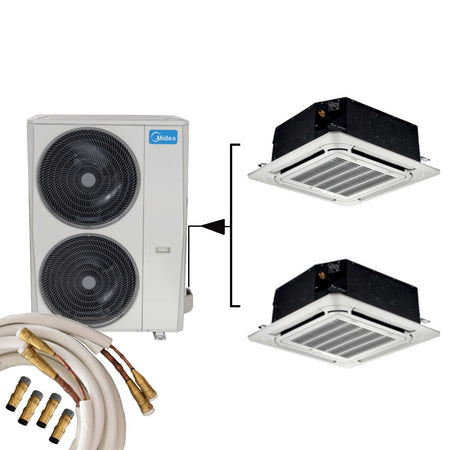 Midea Klimaanlage TWIN MCA3U-18FNXD0-GA Deckenkassette 2x 5,3kW