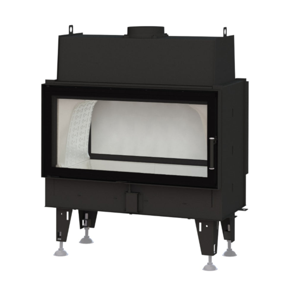 BeF Home Warmluft Kamineinsatz | TWIN 10 N II | Tunnelkamin | 14 kW