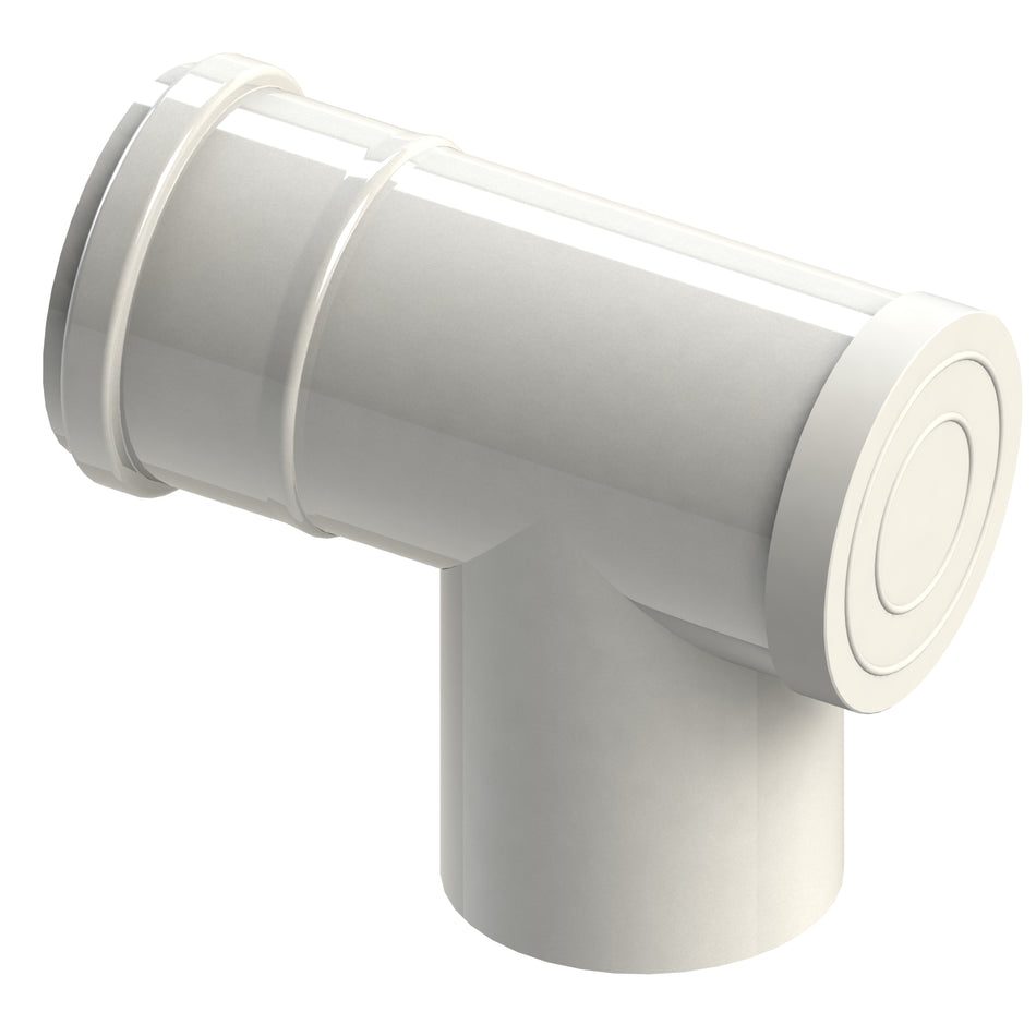 Schornstein T-Stück 87° für Brennwertgerätet Ø 60/100 mm
