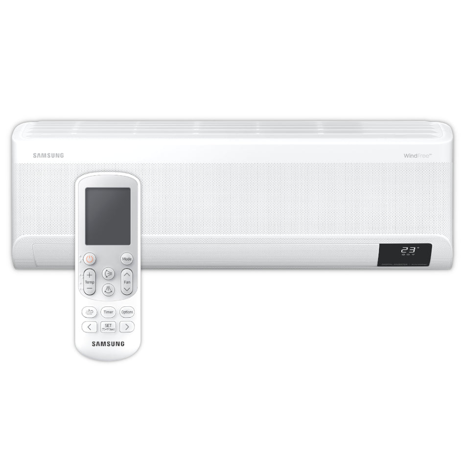 Samsung Klimaanlage Wandgerät WindFree Nordic Premium mit Infrarotfernbedienung in weiß und 2,5 kW | Klimaworld.com