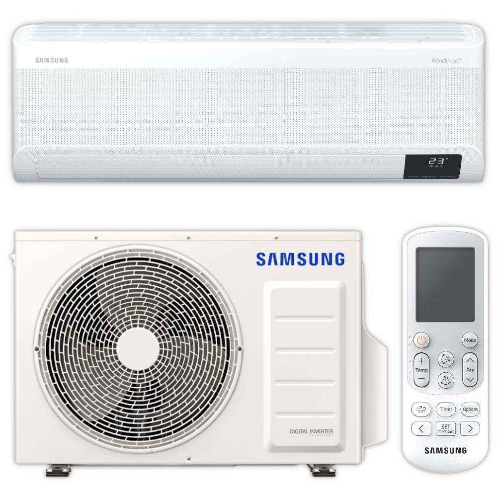 Samsung Klimaanlage WindFree Nordic Premium Set mit Innengerät, Außengerät und Fernbedienung in weiß | Klimaworld.com