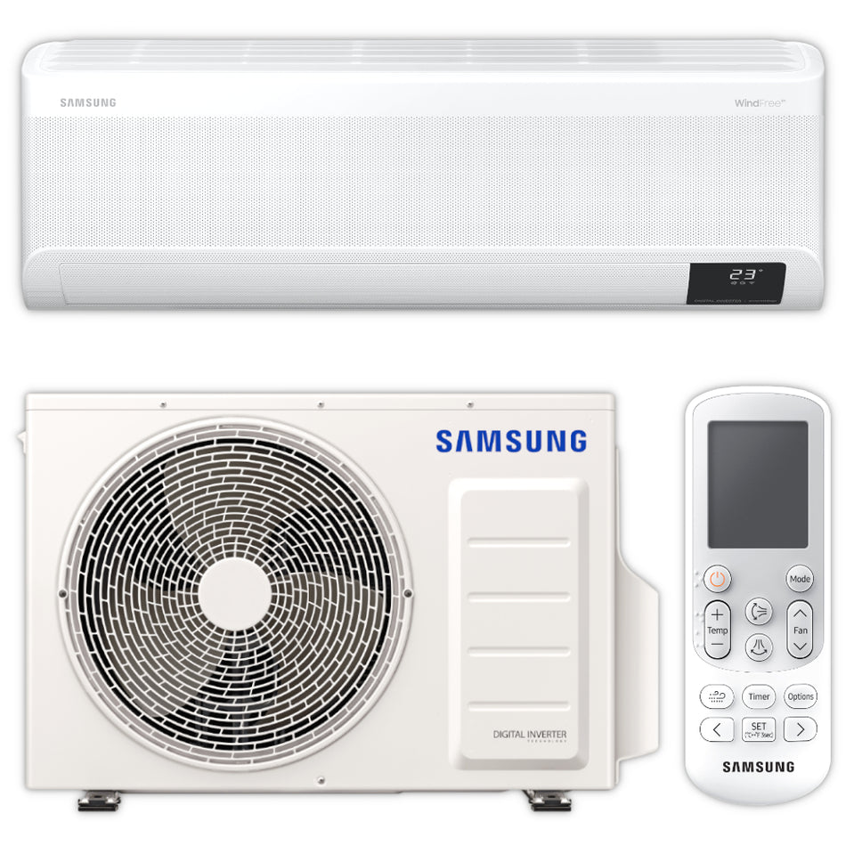 Samsung Klimaanlage WindFree Nordic Premium Set mit Innengerät, Außengerät und Fernbedienung in weiß | Klimaworld.com