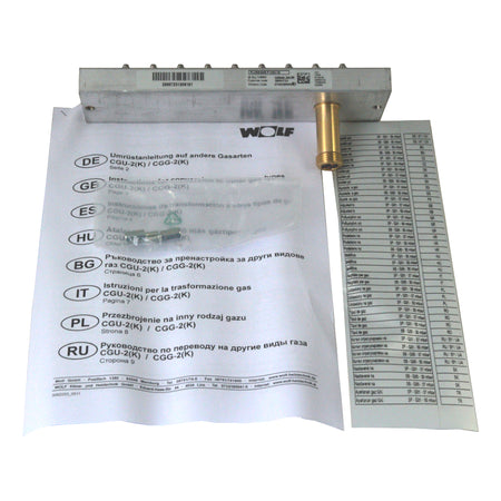 WOLF | Umrüstsatz für CGU-2-10 und CGU-2K-18 | Erdgas E/LL auf Flüssiggas P