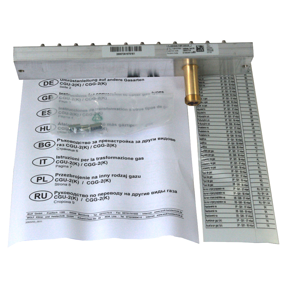 WOLF | Umrüstsatz für CGU-2K-24 | Erdgas E/LL auf Flüssiggas P