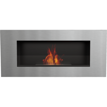 Kratki Biokamin Delta 2 + Glas | DELTA2/CZARNY/SZLIF/TUV/PRZESZKLENIE