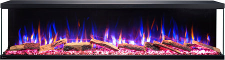 Aflamo Elektrokamin Unique 140 NH Blau-Weiß | Klimaworld.com